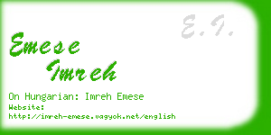 emese imreh business card